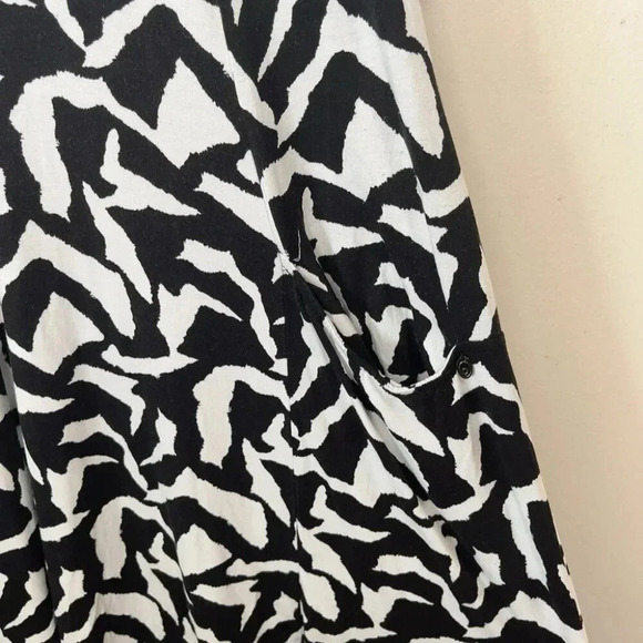 Q'Neel Nordic Design Womens 22 Scoop  Neck Abstract Print Lagenlook Midi Dress - Picture 5 of 14